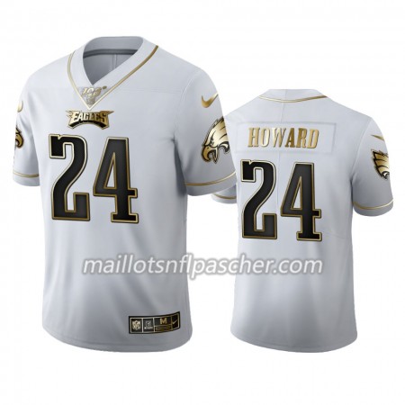 Maillot Philadelphia Eagles Jordan Howard 24 Nike Blanc Golden Edition 100th - Homme